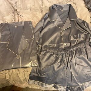 Never before used dusty blue bridesmaid pajamas